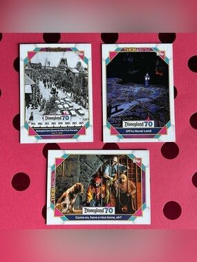 Topps Disneyland 70th Anniversary 3-Card Bundle
